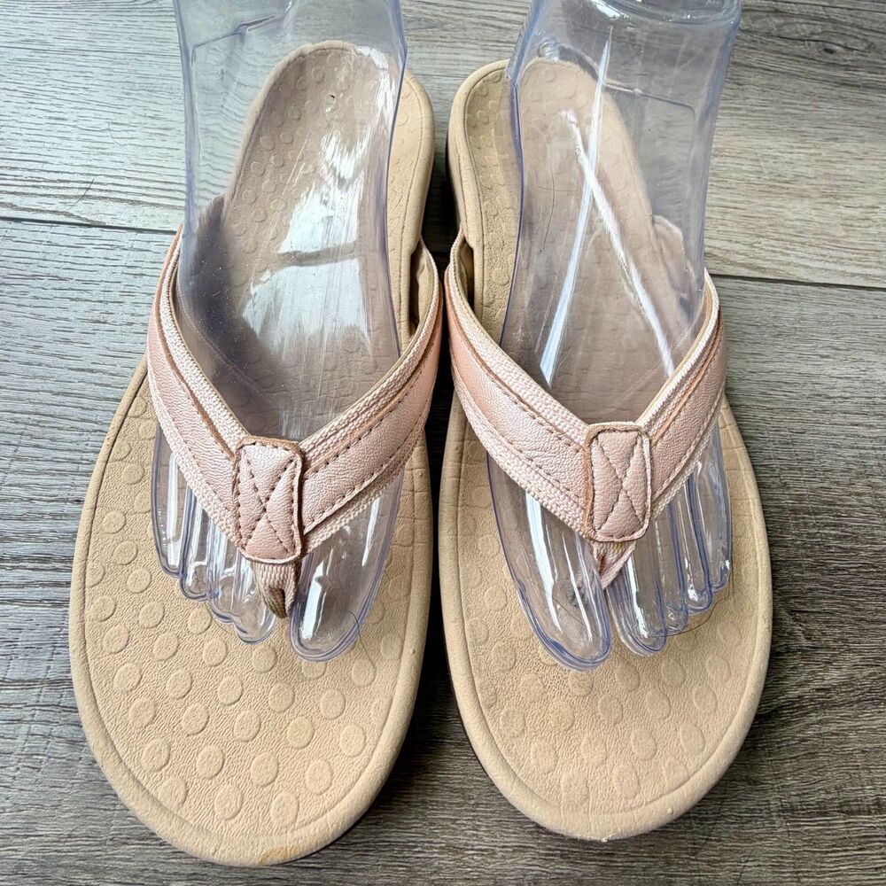 Vionic Pink Blush Sandals Tide 11 Orthotic Arch Support Size 10